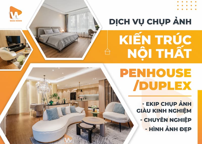 Dịch vụ chụp ảnh Kiến Trúc - Nội Thất Penhouse ( Duplex )